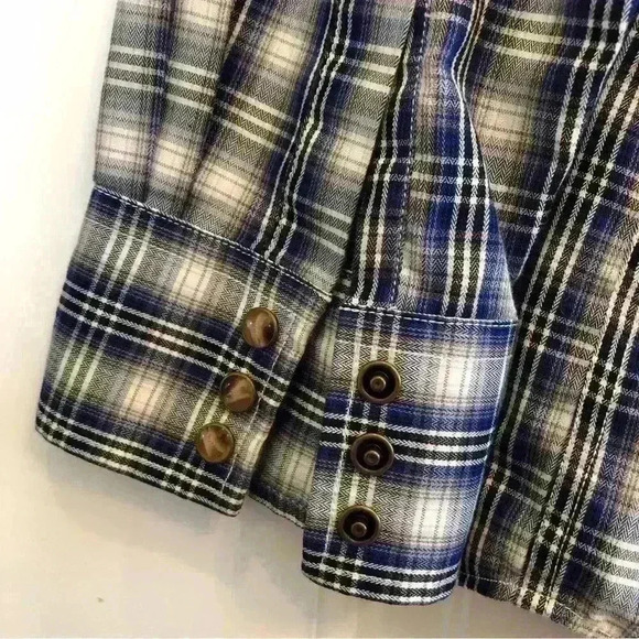 Pendleton Frontier Shirt, Blue/Black/Cream, Large - Picture 4 of 9